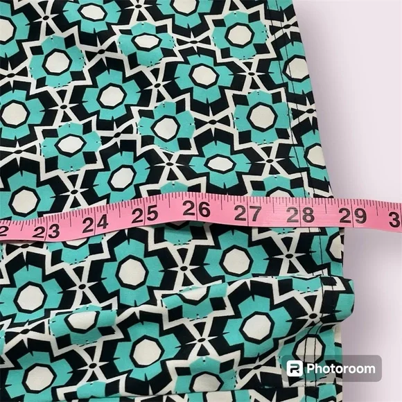 Fit 4U swim dress size 20W aqua,black,white geo design adjustable straps 1piece - Picture 8 of 13